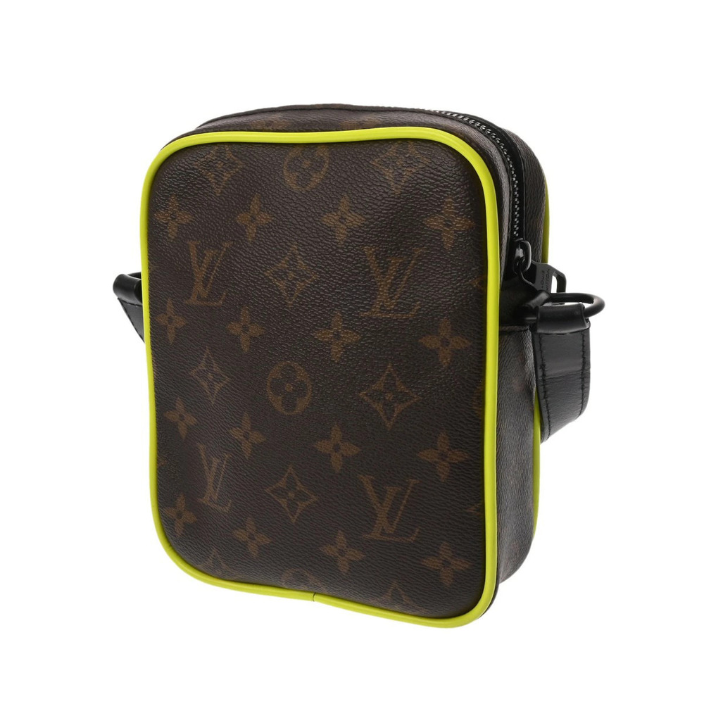 Louis Vuitton Wallet Yellow Brown Christopher Neon Macassar Wearable Monogram
